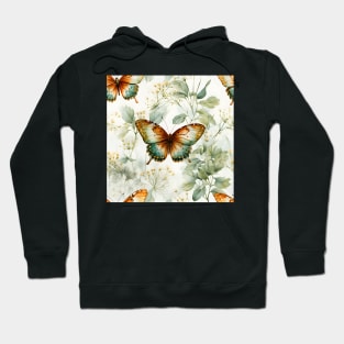 Butterflies Watercolor 21 - Variegated Fritillary Hoodie